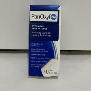 PanOxyl PM Overnight Spot‎ Patches For Face 40 Single Use Clear Pimple Patches